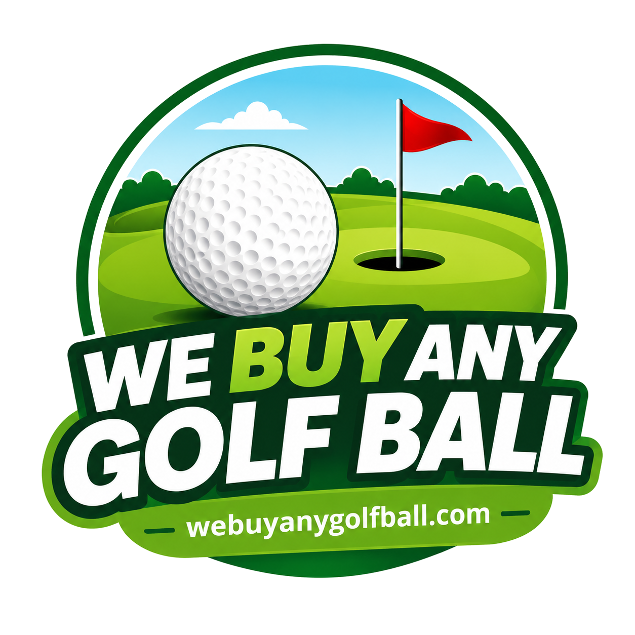 We Buy Any Golf Ball logo